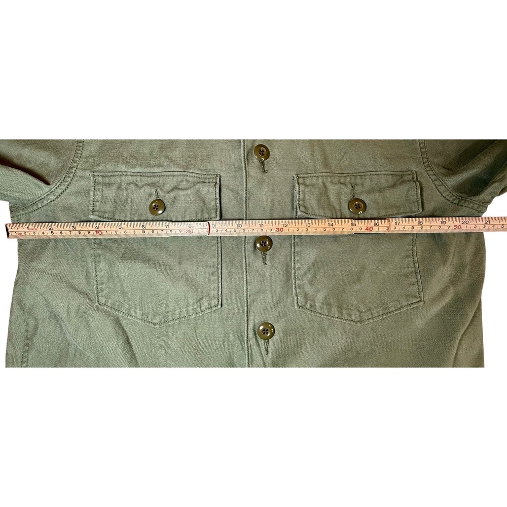 Faherty Womens Small Savannah Cotton Oversight Fatigue Shirt Utility WOF2221-FTG - Picture 7 of 9